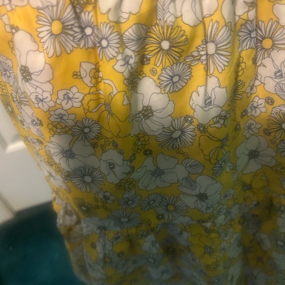 ModCloth Days in Doll Valley Tiered Floral Yellow Skirt - Picture 4 of 4